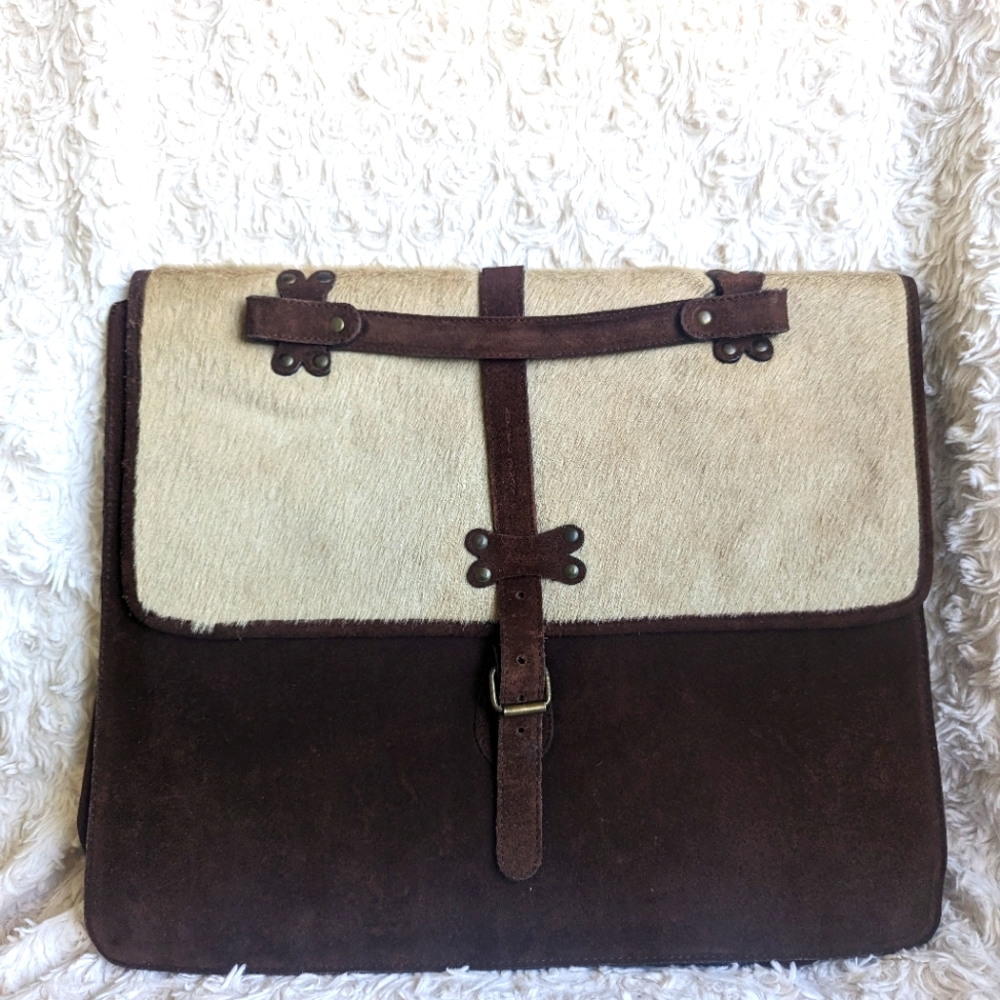 Armani Pony and suede bag/briefcase 💼